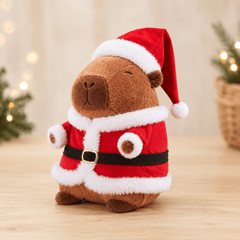 Three Kings Plushies Three Kings Christmas Santa Capybara Plush Teddy