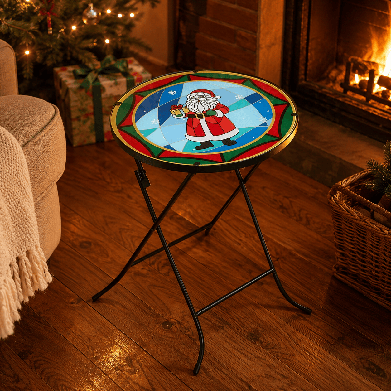 Three Kings Ornaments Decor Three Kings Christmas Santa Design Table – 35x50cm