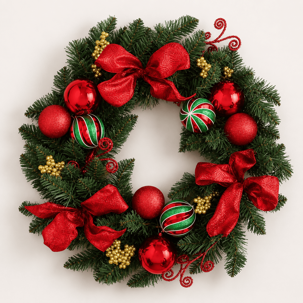 Three Kings Christmas Wreaths Three Kings Classic Noel Christmas Wreath – 40cm