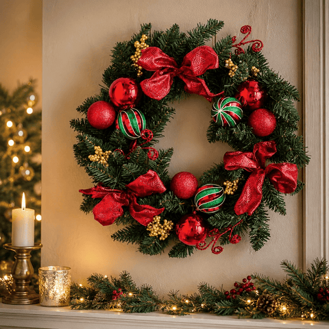 Three Kings Christmas Wreaths Three Kings Classic Noel Christmas Wreath – 40cm