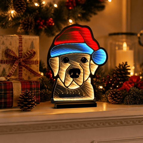 Three Kings Infinity Lighting Three Kings Dog Face Infinity Christmas Light 40cm