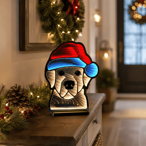 Three Kings Infinity Lighting Three Kings Dog Face Infinity Christmas Light 40cm