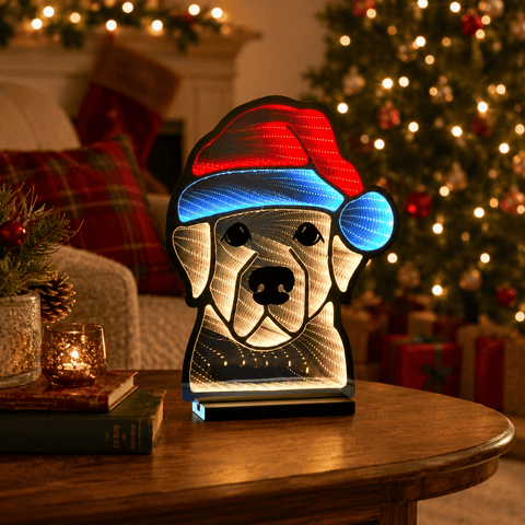 Three Kings Infinity Lighting Three Kings Dog Face Infinity Christmas Light 40cm