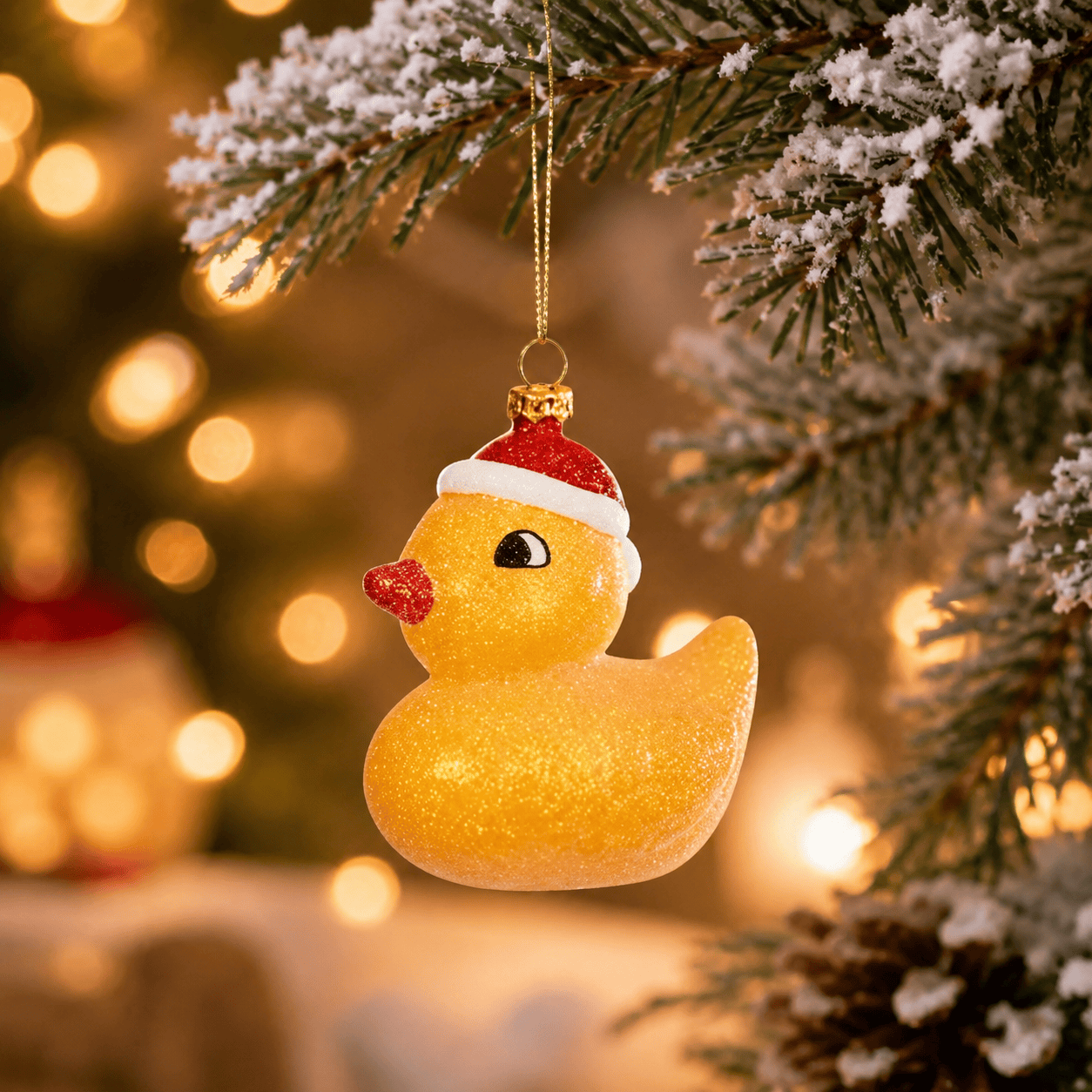 Three Kings Hanging Decor Three Kings Duck Tree Decoration - Yellow Ornament