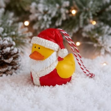 Three Kings Hanging Decor Three Kings Duckling In Santa Hat Pendant Christmas Decoration – Assorted Design