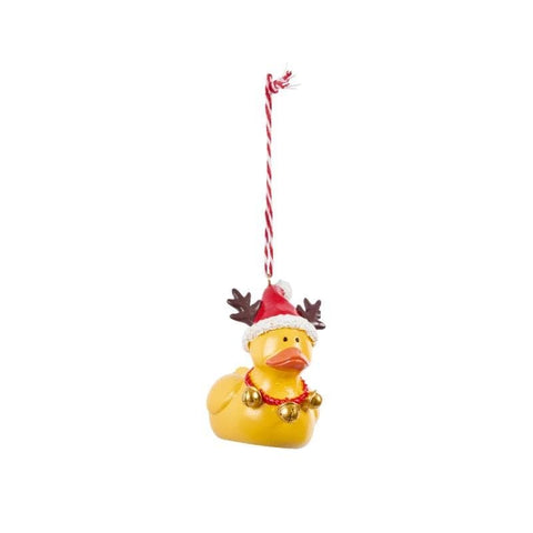 Three Kings Hanging Decor Three Kings Duckling In Santa Hat Pendant Christmas Decoration