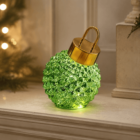 Three Kings Baubles Three Kings Emerald InLit Spinning DecoBauble