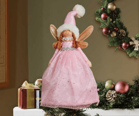 Three Kings Christmas Decor Three Kings Fairy Magic Tree Topper Pink