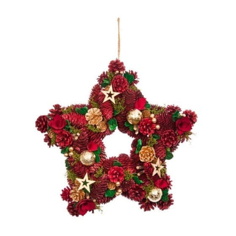 Three Kings Wreaths & Garlands Three Kings Festive Fir Star Wreath