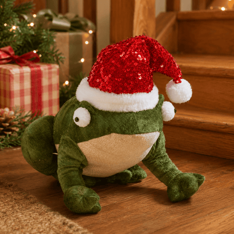 Three Kings Plushies Three Kings Festive Frog Christmas Plush – Large
