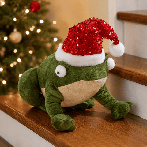 Three Kings Plushies Three Kings Festive Frog Christmas Plush – Large