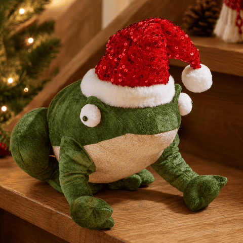 Three Kings Plushies Three Kings Festive Frog Christmas Plush – Large