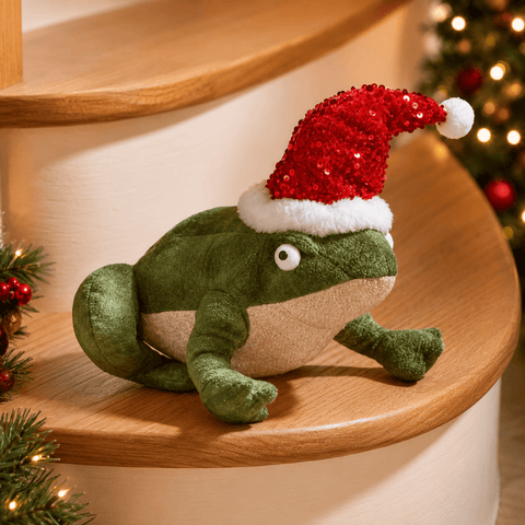 Three Kings Plushies Three Kings Festive Frog Plush Christmas Decoration