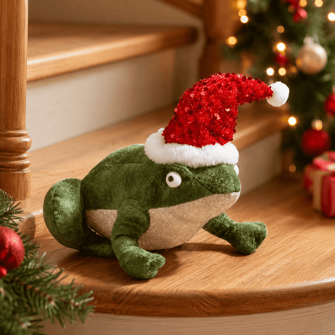 Three Kings Plushies Three Kings Festive Frog Plush Christmas Decoration