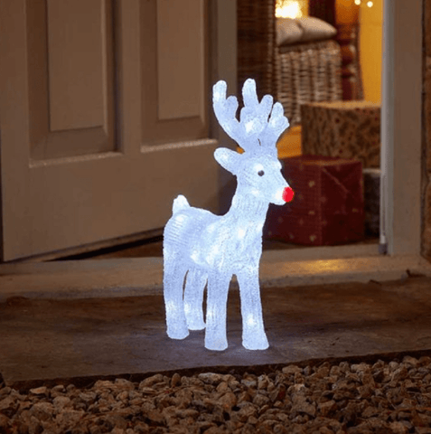 Three Kings Christmas Lit Decor Three Kings Festive InLit Ice Stag