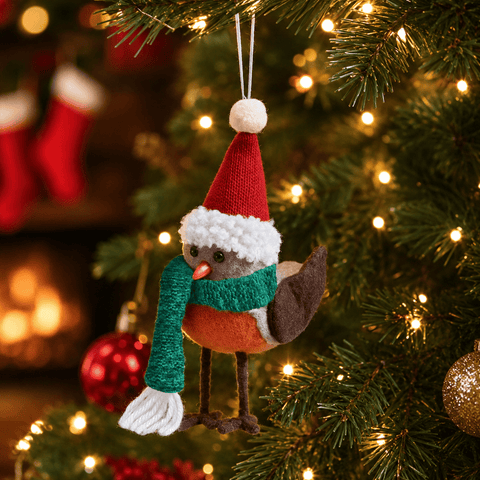 Three Kings Hanging Decor Three Kings Festive Robin Pendant