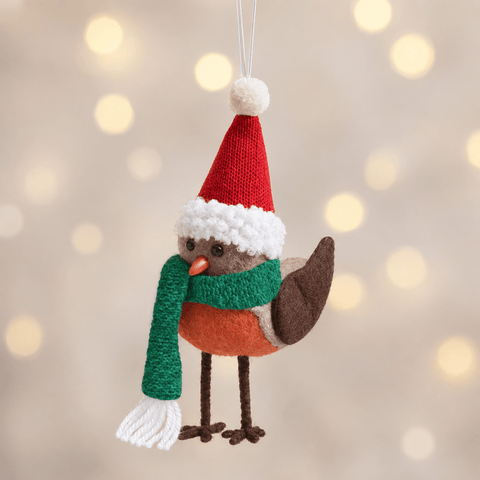 Three Kings Hanging Decor Three Kings Festive Robin Pendant