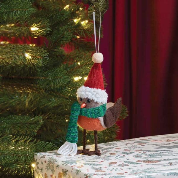Three Kings Hanging Decor Three Kings Festive Robin Pendant
