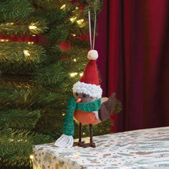Three Kings Hanging Decor Three Kings Festive Robin Pendant