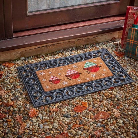Three Kings Doormats Christmas Three Kings Festive Robins Door Mat Insert