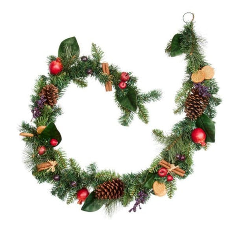 Three Kings Wreaths & Garlands Three Kings FestiveSpice Garland Assorted Sizes