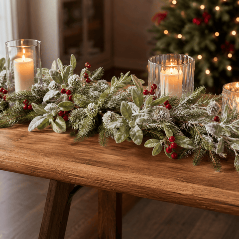 Three Kings Garlands Xmas Three Kings FrostBerry Christmas Garland – 180cm