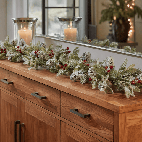 Three Kings Garlands Xmas Three Kings FrostBerry Christmas Garland – 270cm