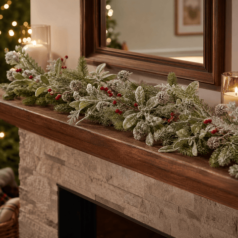 Three Kings Garlands Xmas Three Kings FrostBerry Christmas Garland – 270cm
