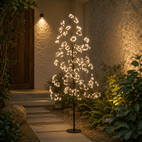 Three Kings Twig Trees Three Kings Frosted Twinkling Large Warm White LED Tree – 1.8m