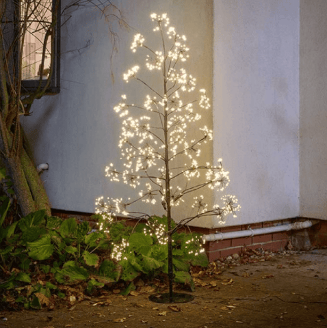 Three Kings Christmas Lit Decor Three Kings Frosted Twinkling LED Tree Warm White