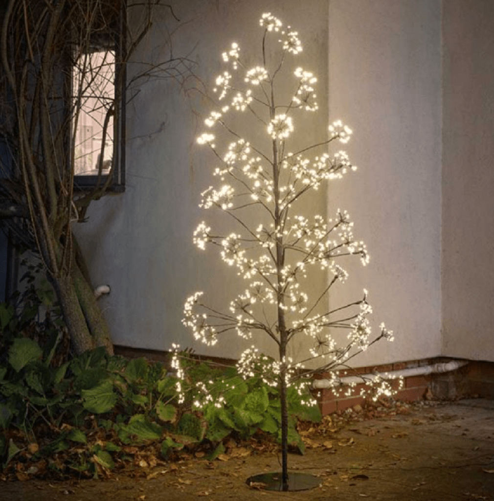 Twinkle Tree Three Kings Frosted Twinkling Large Warm White LED Tree – 1.8m ...