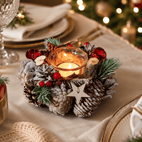 Three Kings Candle Holder Three Kings FrostStar Solo Christmas Candle Holder – 15cm