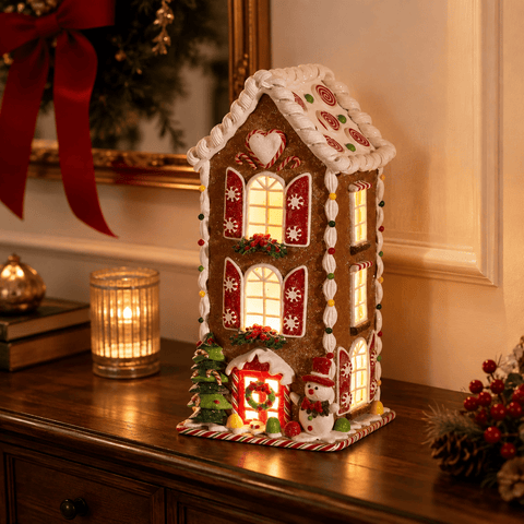 Three Kings Gingerbread Houses Three Kings Frosty Gingerbread Candy Home – 29 x 14cm