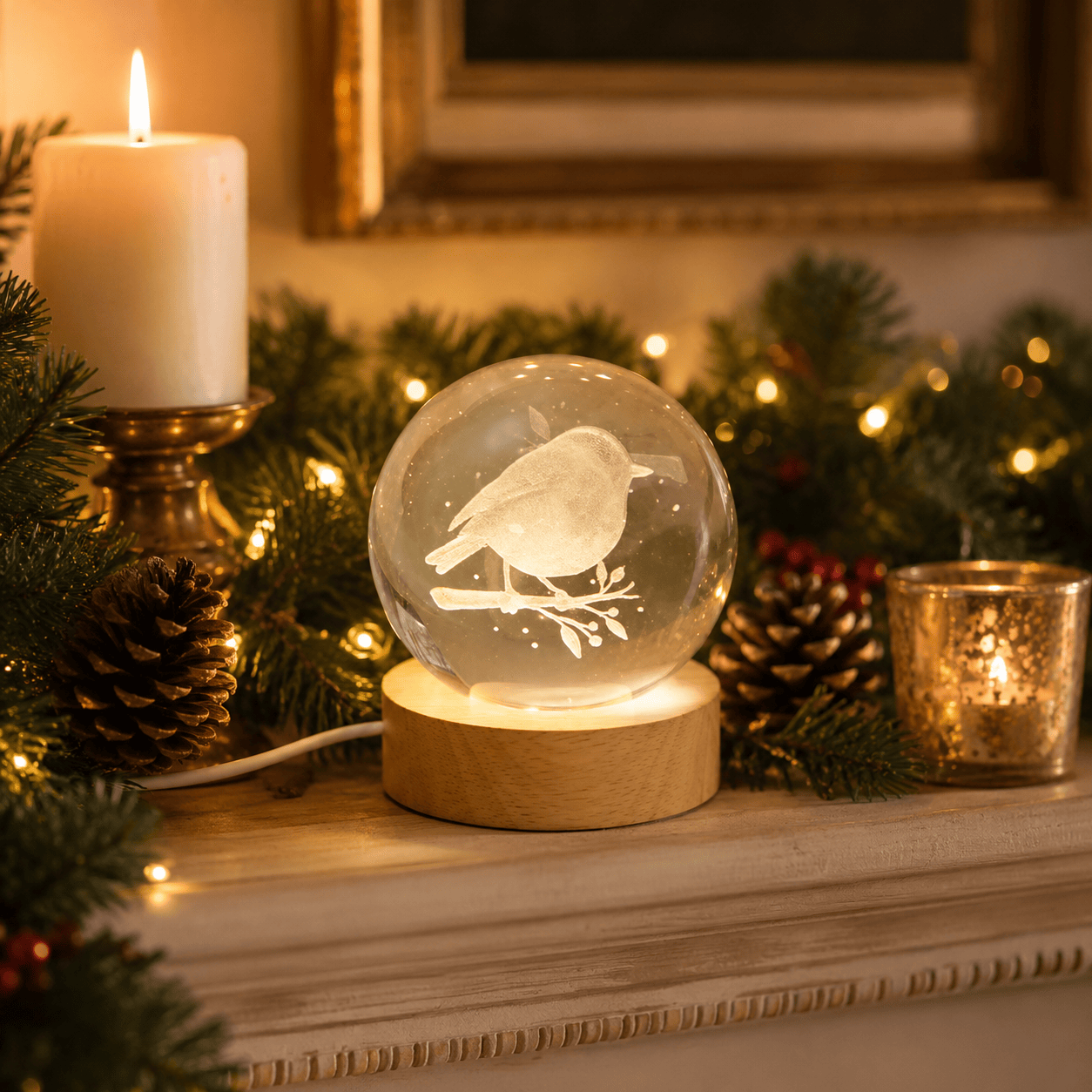 Three Kings LED Orbs & Globes Three Kings FSC1 InLit GloBall – Robin