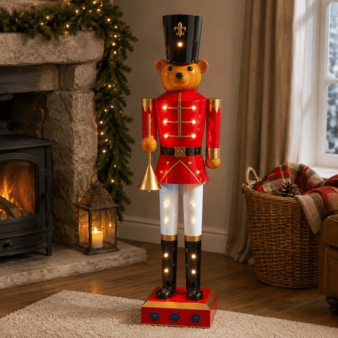 Three Kings Nutcrackers Three Kings Giant Teddy Cracker Nutcracker Decoration – 1.2m