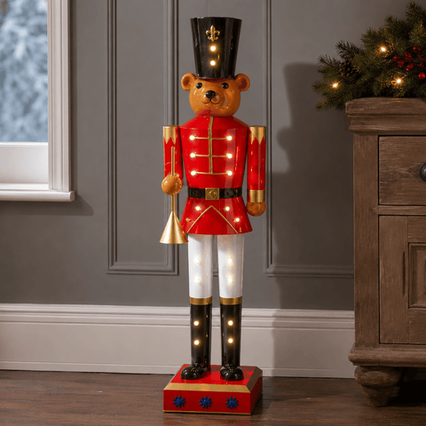 Three Kings Nutcrackers Three Kings Giant Teddy Cracker Nutcracker Decoration – 1.2m