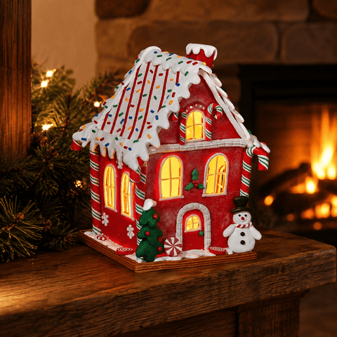 Three Kings Gingerbread Houses Three Kings Gingerbread Frosty Candy Cabin – 20 x 14cm