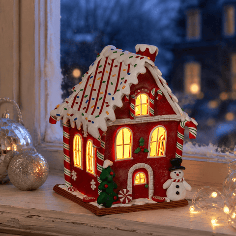 Three Kings Gingerbread Houses Three Kings Gingerbread Frosty Candy Cabin – 20 x 14cm