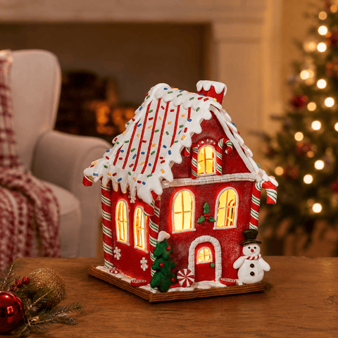 Three Kings Gingerbread Houses Three Kings Gingerbread Frosty Candy Cabin – 20 x 14cm