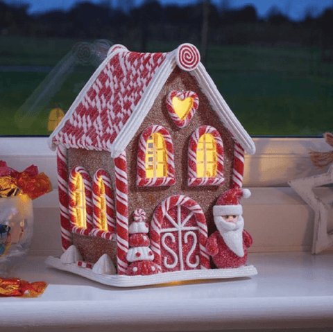 Three Kings Gingerbread Santa Candy Cabin