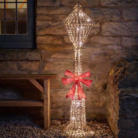 Three Kings Christmas Lit Decor Three Kings GlitterTwist Lamp Post 1.2m