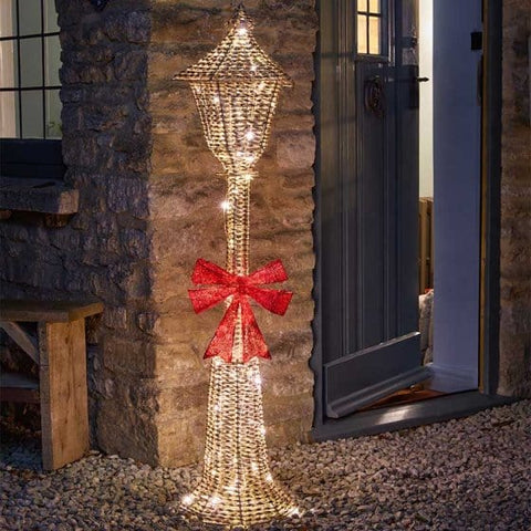 Three Kings Christmas Lit Decor Three Kings GlitterTwist Lamp Post 1.5m Extra Large