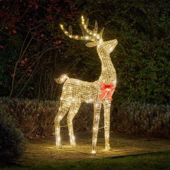 Three Kings LED Deer Three Kings GlitterTwist Lit Reindeer Extra Large