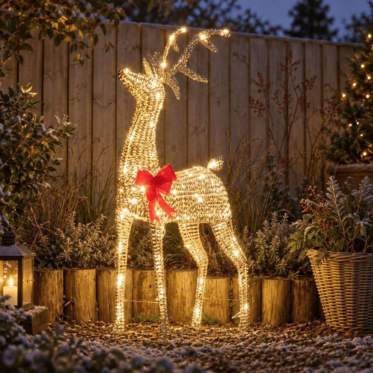 Three Kings LED Deer Three Kings GlitterTwist Lit Reindeer XL – 115cm