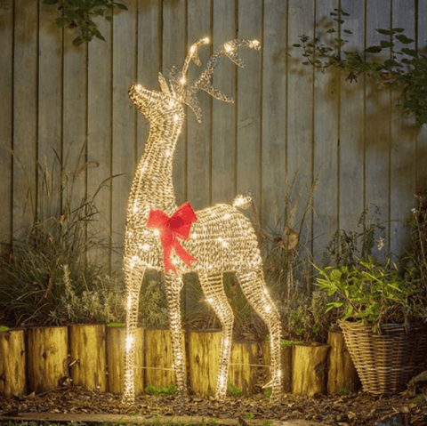 Three Kings Christmas Lit Decor Three Kings GlitterTwist Lit Reindeer XL