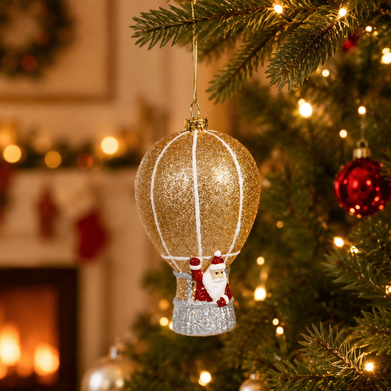 Three Kings Hanging Decor Three Kings Gold Balloon Santa Pendant Christmas Decoration