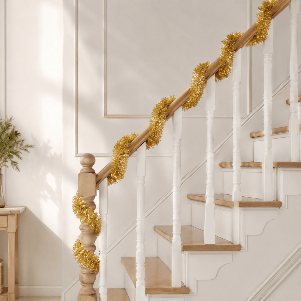 Three Kings Tinsel Three Kings Gold Deluxe Christmas Tinsel Garland – 2m