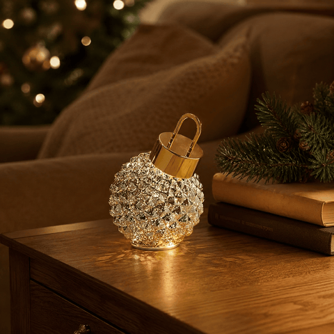 Three Kings Baubles Three Kings Gold InLit Spinning DecoBauble