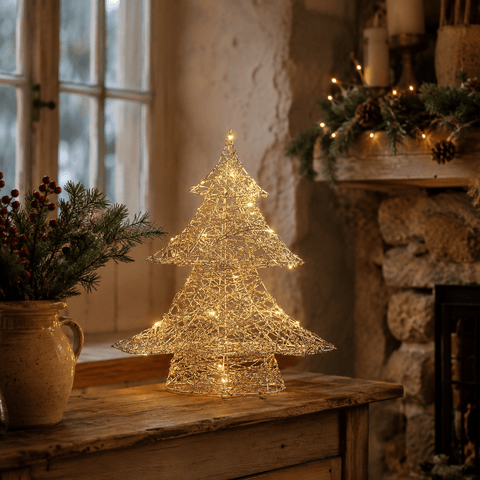 Three Kings LED Mesh Trees Three Kings Gold Weave WonderTree - 60cm