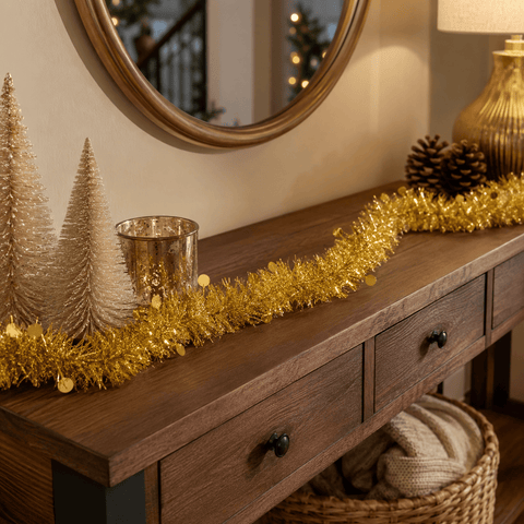 Three Kings Tinsel Three Kings Gold X-Bling! Tinsel Bauble Streamer – 2m
